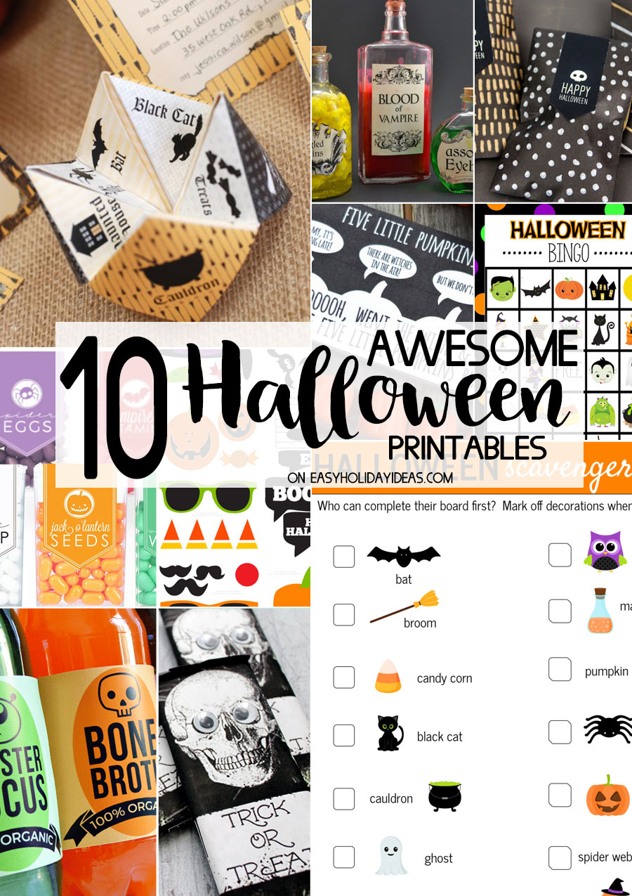 Awesome Halloween Printables