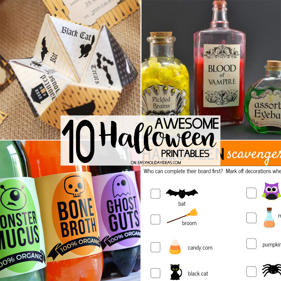 Awesome Halloween Printables