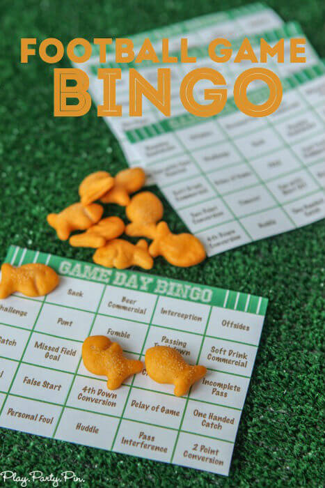 Free Printable Football Bingo for Game Day Fun