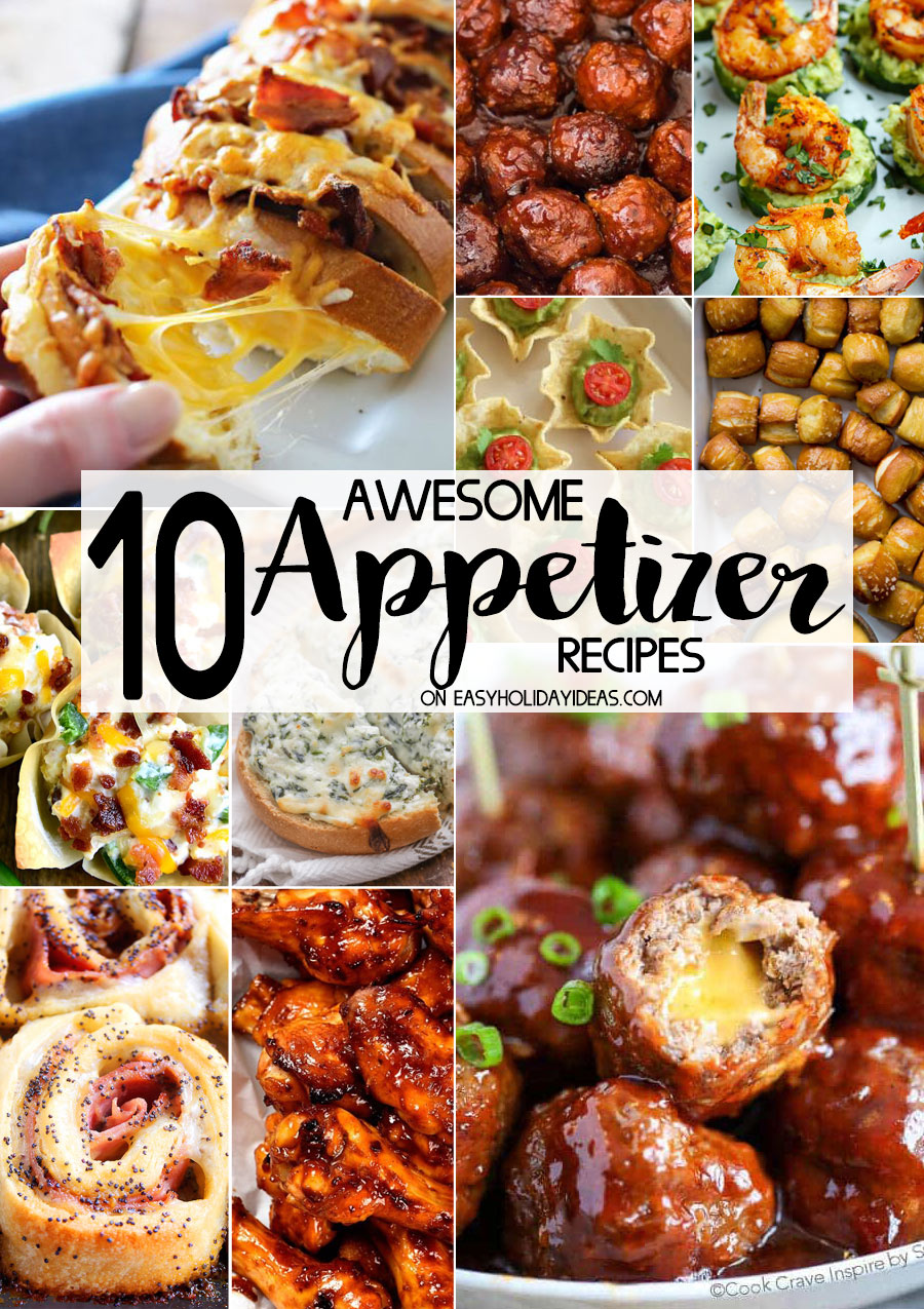 Awesome Appetizer Recipes for parties