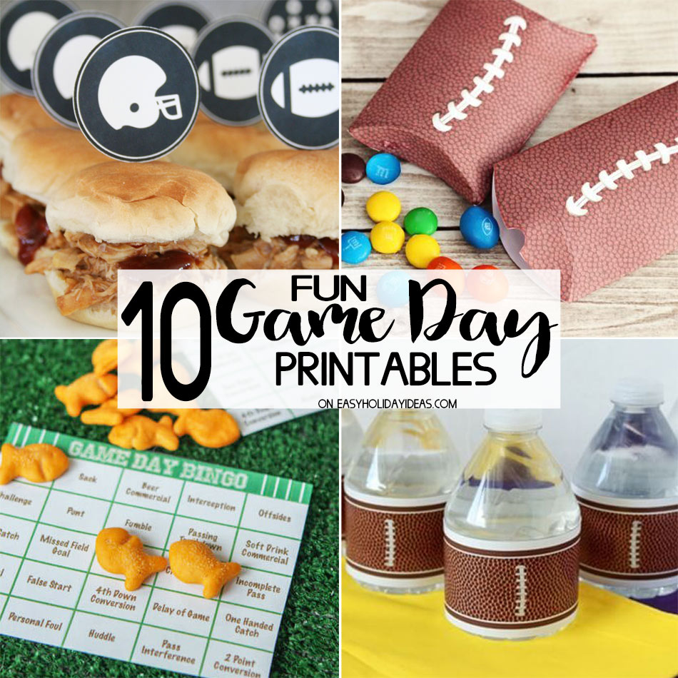 Fun Game Day Party Printables