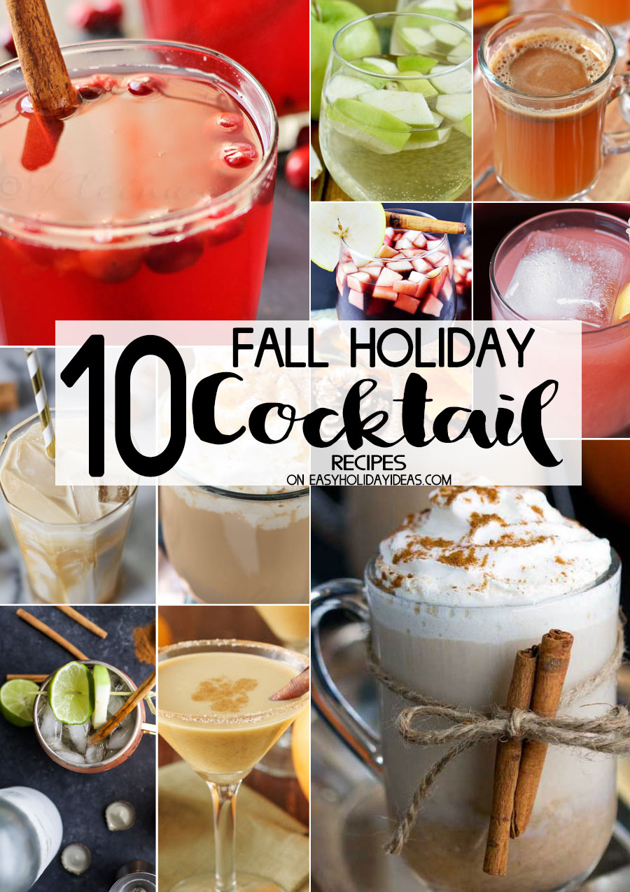 Fall Holiday Cocktail Recipes