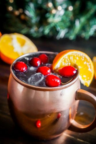 Cranberry Tangerine Lemonade Moscow Mule