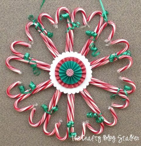 Candy Cane Wreath