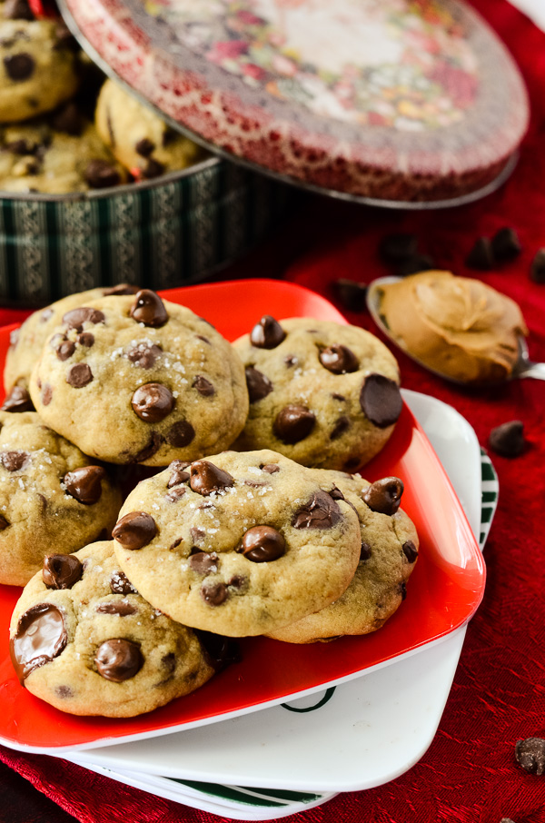 Salted Gingerbread Chocolate Chip Cookies