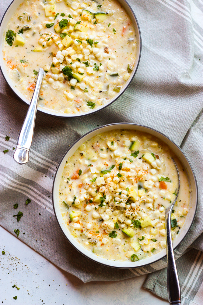 http://www.littlebroken.com/2016/06/21/summer-fresh-corn-and-zucchini-chowder/