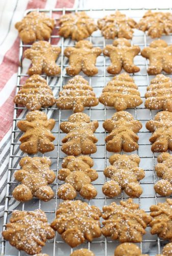 Gingerbread Spritz Cookies