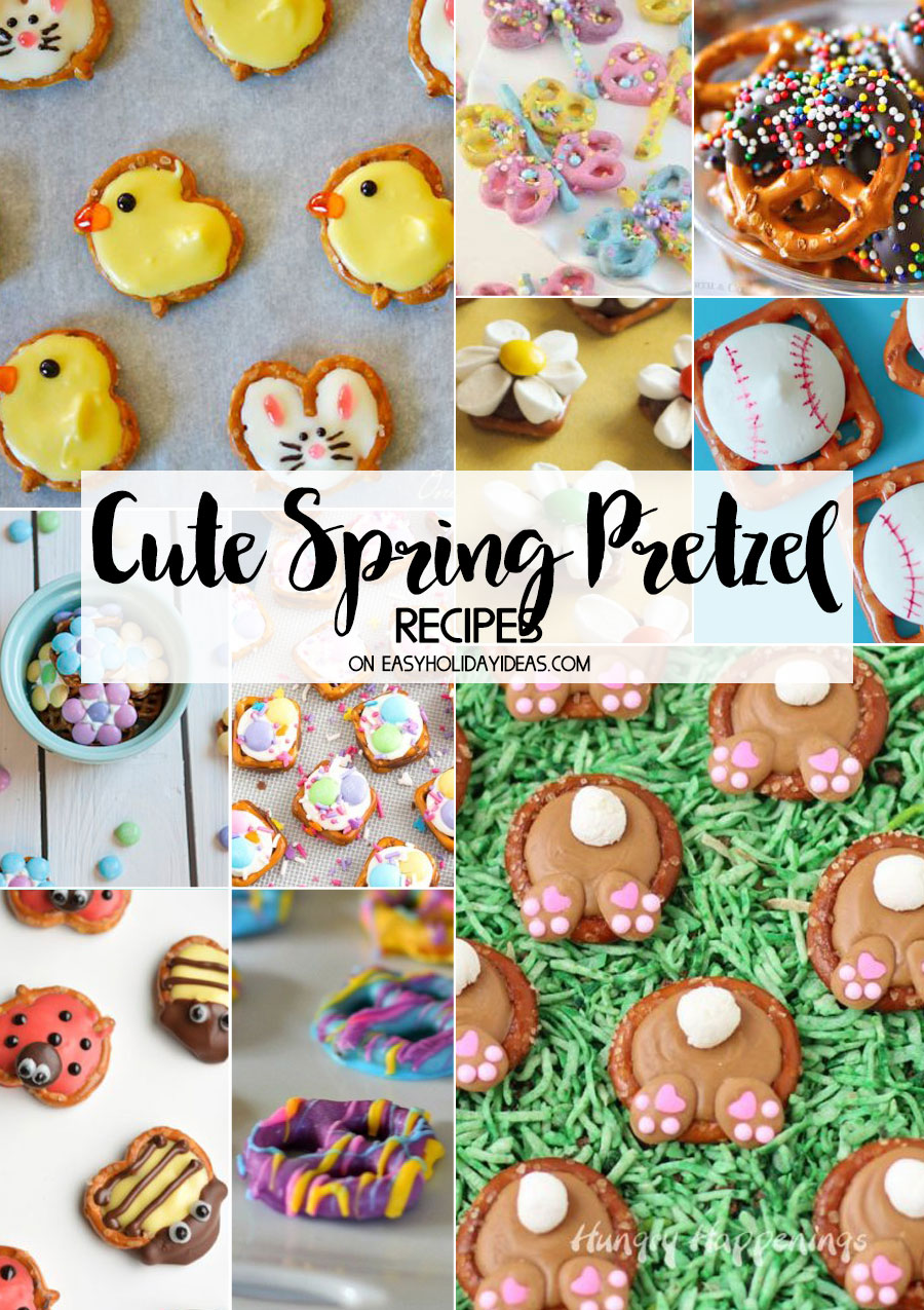 Cute Spring Pretzel Ideas