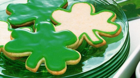 Shamrock Sugar Cookies