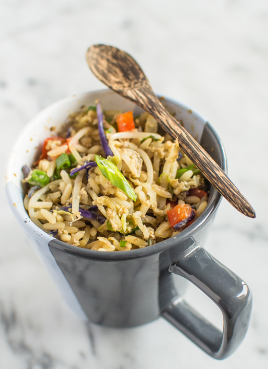 Did you know that you could cook Egg Fried Rice in a mug? This flavorful fried rice is ready in minutes, perfect for those days when you are feeling hungry and impatient.