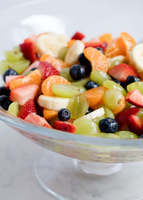 There’s nothing quite like indulging in fresh fruit in the summer time, and this gussied up Rainbow Fruit Salad with Citrus-Honey Dressing and Fresh Mint is a colorful and delicious way to enjoy it!