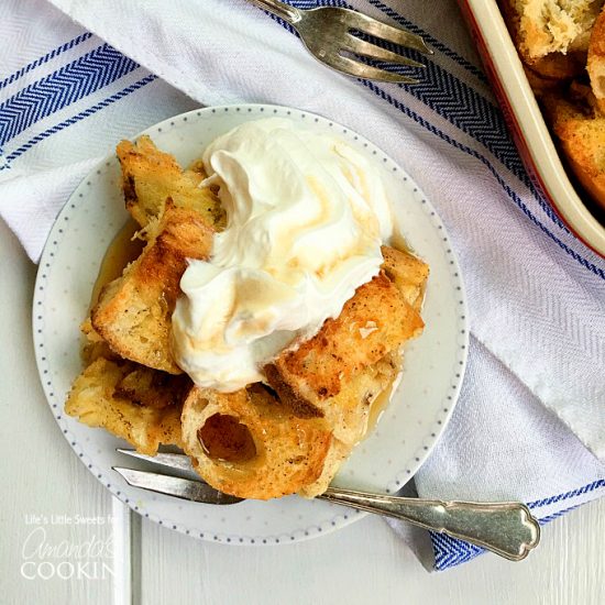 French Toast Casserole is made with 2 crusty French baguette loaves, and has all the delicious flavor and spices of classic French toast just in casserole form to feed a crowd!  Assemble this baked dish the night before and toss it in the oven in the morning for a delicious breakfast!