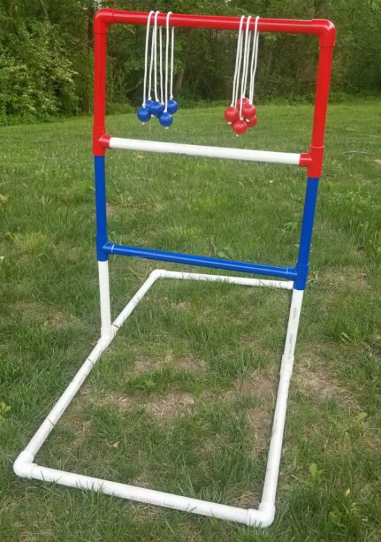 Have you heard of this game before?  It’s also referred to as Ladder Golf and Hillbilly Horseshoes.  It doesn’t matter what you call it.  All that you need to know is easy to make and fun to play.