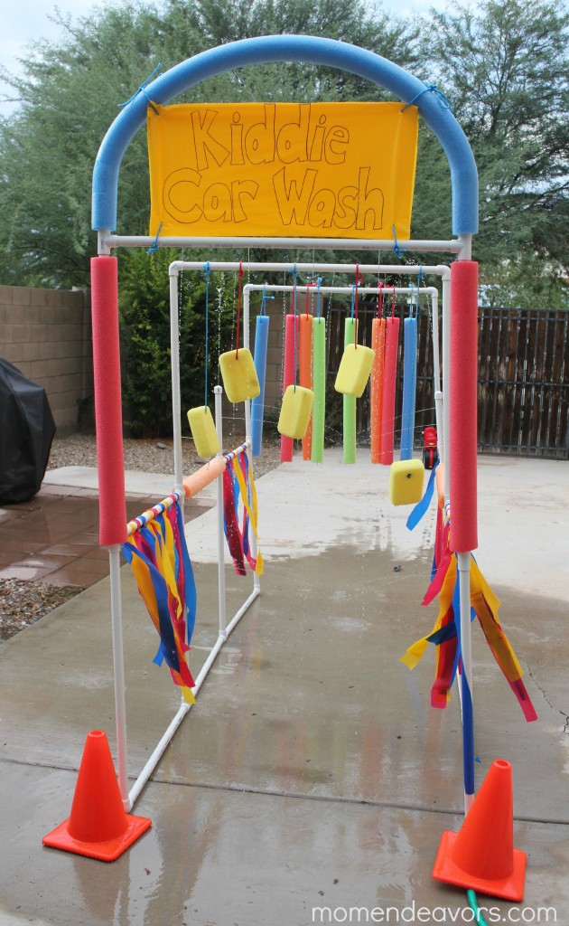 This DIY kiddie car wash is absolutely perfect for summer outdoor fun, easy to build, and something the kiddos absolutely LOVE!