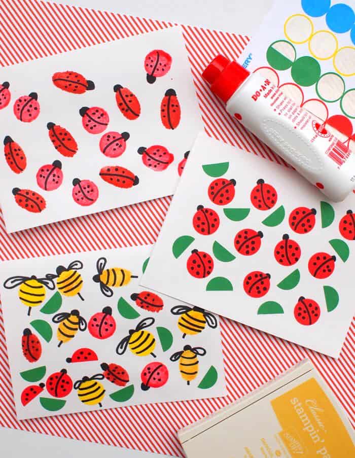 Got a bug lover in your life? Well then these Bug Cards will be a perfect summer craft!
