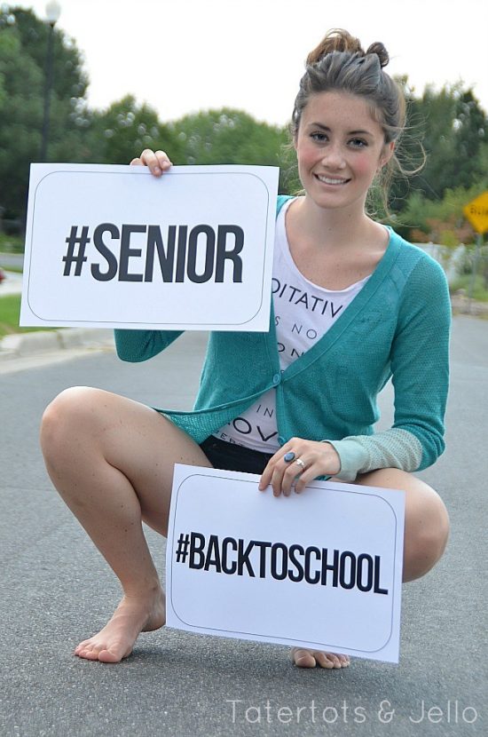 Back to School Signs and Photo Props make for a fun memory to look back on year after year, and see what they chose to wear on the first day, and just how they look!
