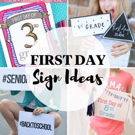1st Day of School Signs