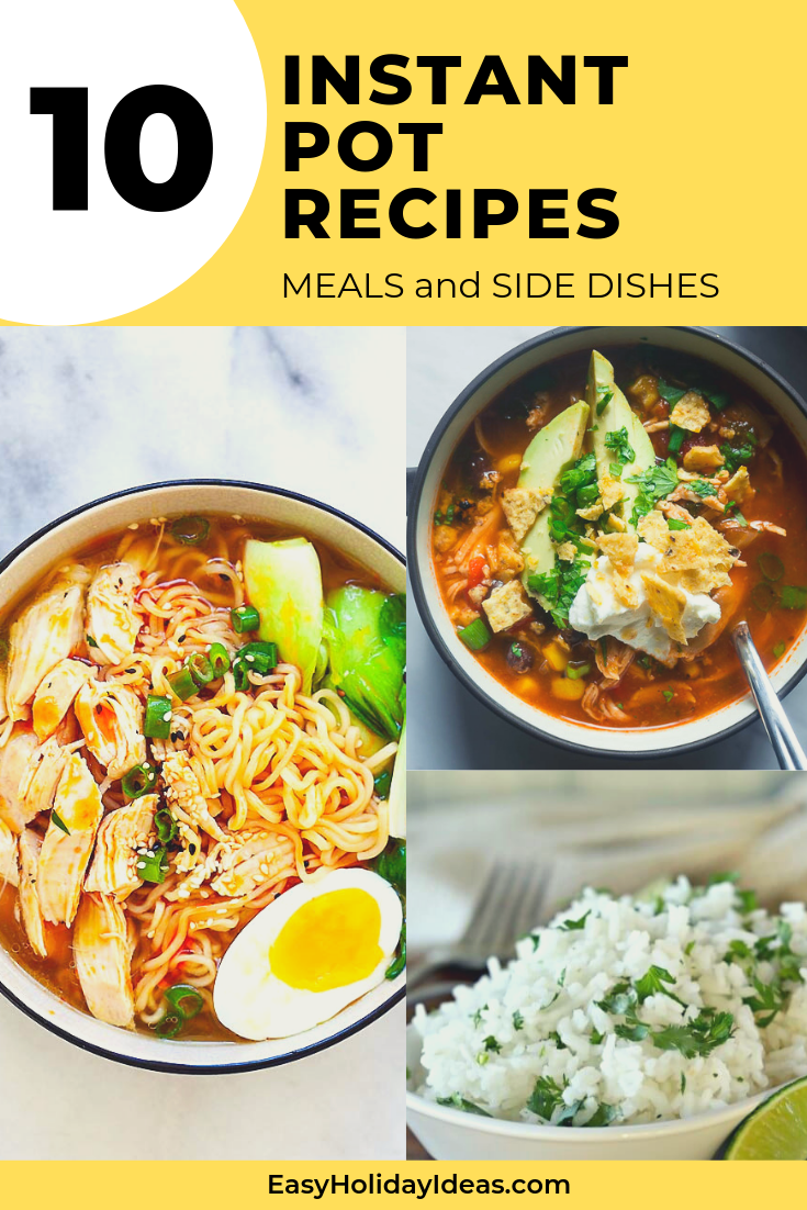Whether you're looking for Instant Pot Chicken Recipes or Healthy Instant Pot Recipes, this list of easy instant pot recipes has a little of everything for you.