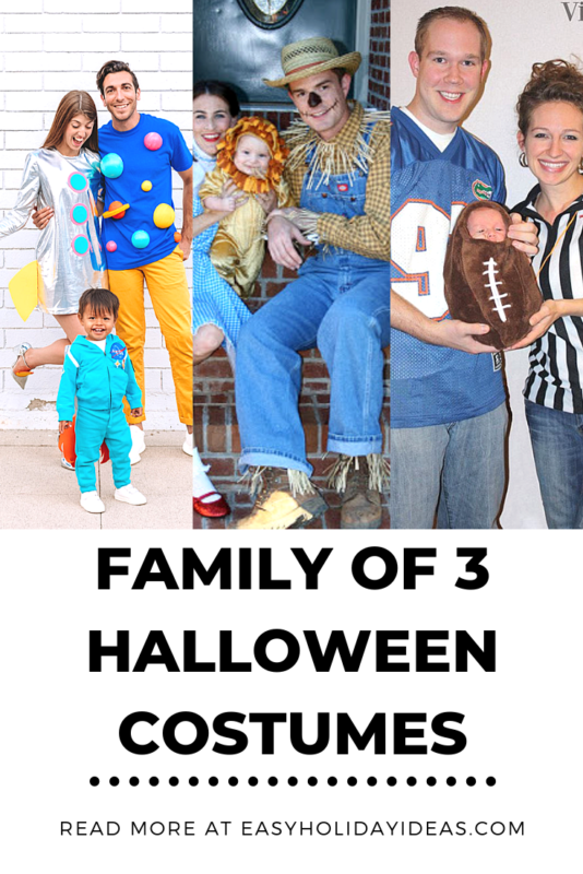 Coming up with Family of 3 Halloween Costumes may seem like a challenge, but three is the perfect number to pull off an epic group costume.