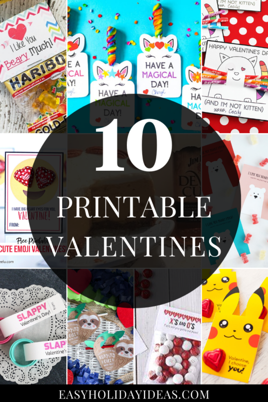Printable Classroom Valentines Easy Holiday Ideas