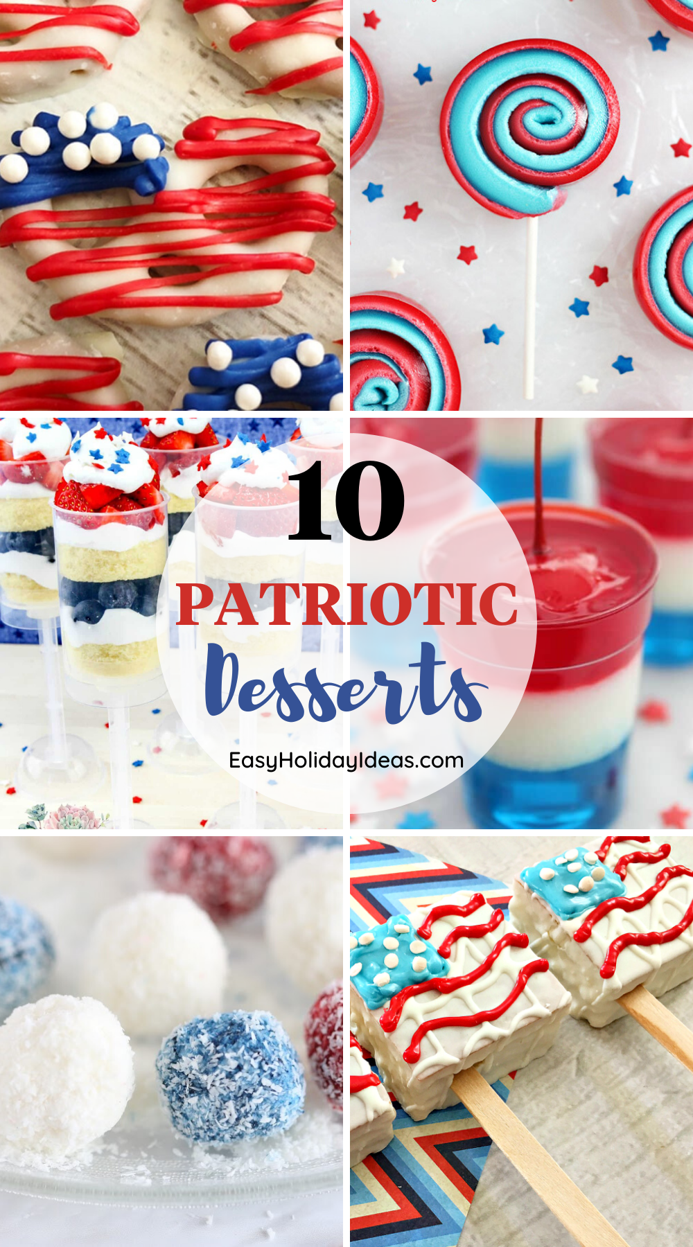 The Fourth of July is the biggest summer holiday in America and it’s a perfect time to make Red White and Blue Desserts.