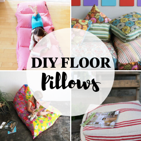 Giant floor pillows DIY - With Handles - Life Sew Savory